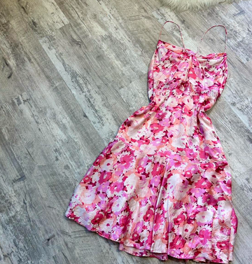 Niulatu Spaghetti Straps Sheath Short Prom Dresses, Floral Homecoming Dresses HZ1026